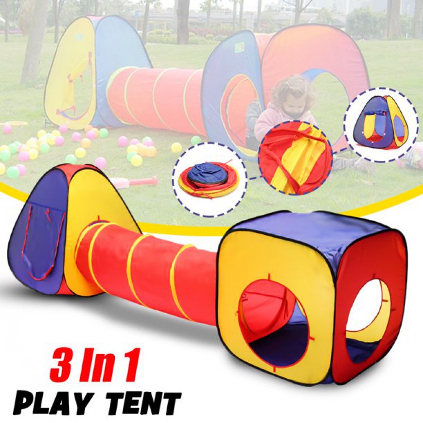 Детска палатка за игра във форма на тунел