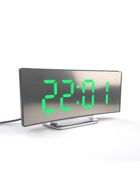 Настолен часовник със светещи цифри DT6507, аларма, дата, температура