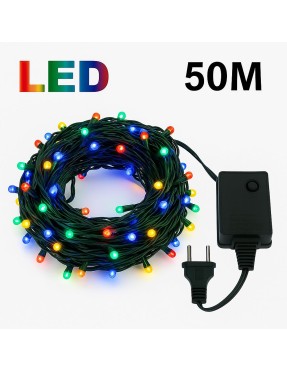 Коледни цветни RGB лед лампи 300 диода, 50 метра