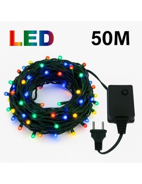 Коледни цветни RGB лед лампи 300 диода, 50 метра Коледни цветни RGB лед лампи 300 диода, 50 метра
