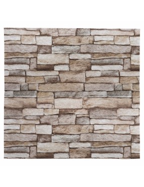 Тапет 3D тухли капучино C1, самозалепващo пано, 70 х 77см