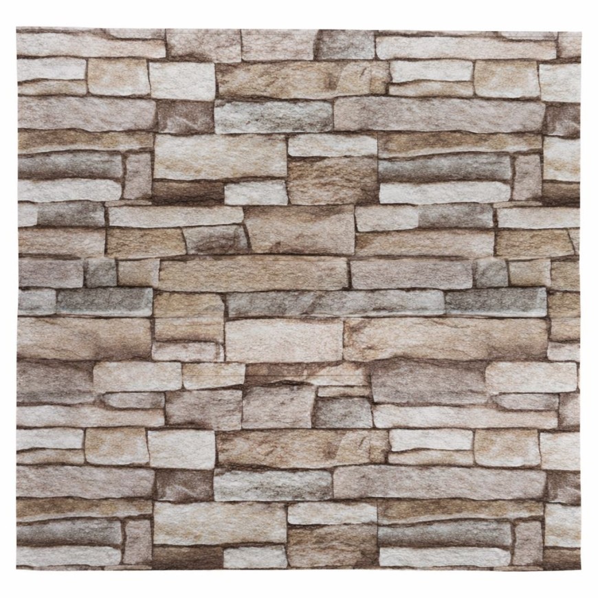 Тапет 3D тухли капучино C1, самозалепващo пано, 70 х 77см