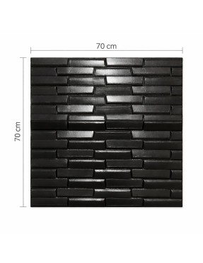Тапет 3D черни тухли X5, самозалепващи, 70 х 70см х 8мм Тапет 3D черни тухли X5, самозалепващи, 70 х 70см х 8мм