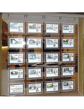 Светещи led рамки формат A4, висящи, реклами на екскурзии, недвижими имоти