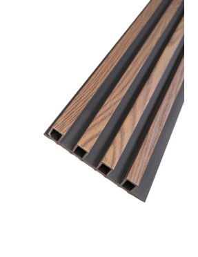 3D декоративни панели, 250х16см, WPC, 128-1A06-Black