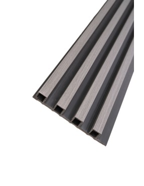 3D декоративни панели за стени и тавани, 260х16см, WPC4, LK1018-Black