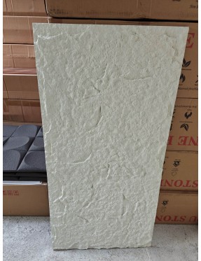 3D декоративен панел камък PU G005, бял, 60*120см