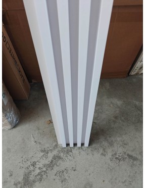 3D декоративен интериорен панел, 260х20см, WPC4, 100-372A05, Бял цвят