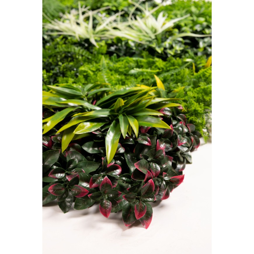 Декоративно пано с изкуствени растения Pink Gardenia - E003 |100 х 100см | декор за стени |тавани Декоративно пано с изкуствени растения Pink Gardenia - E003 |100 х 100см | декор за стени |тавани