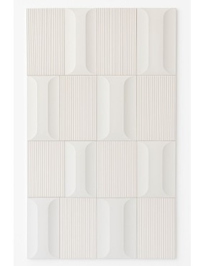 Декоративен панел PU Камък E013|120 x 60см|23мм|Бял