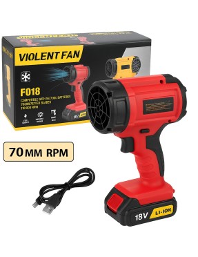 Преносим вентилатор Violent Fan F018|ак. батерия 18V|10 000 RPM|