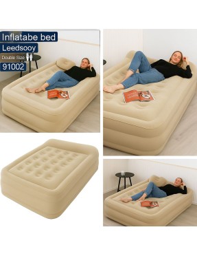 Надуваемо легло 200/150/40см| Leedsooy 91002 – Двоен размер|вградена помпа