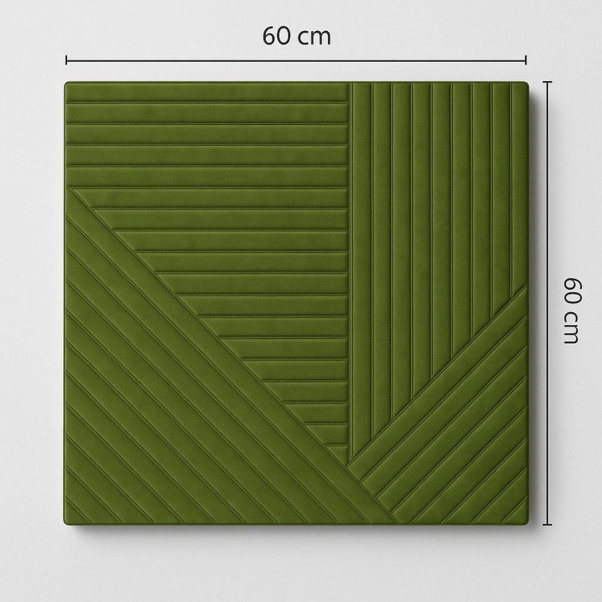 Меки велурени 3D пана 60*60см*7мм|самозалепващ, облицовки, мебели, стени и тавани