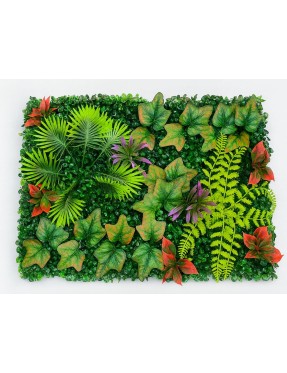 Зелено изкуствено пано с цветни акценти 009| 60*40см Зелено изкуствено пано с цветни акценти 009| 60*40см