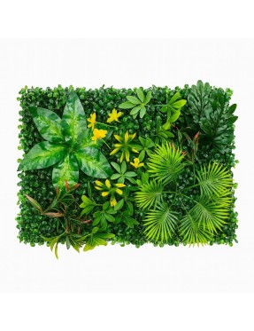 Зелено изкуствено пано с цветни акценти 010| 60*40см Зелено изкуствено пано с цветни акценти 010| 60*40см
