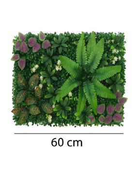Зелено изкуствено пано с цветни акценти 011| 60*40см