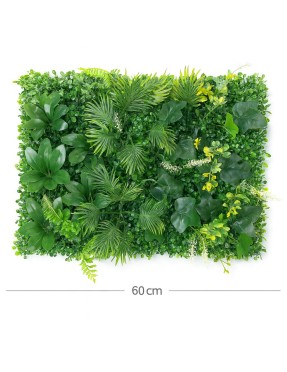 Зелено изкуствено пано с цветни акценти 012| 60*40см