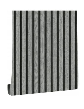 Ролков тапет 3D вертикални летви Сканди , 10м*53см, самозалепващ, сив цвят