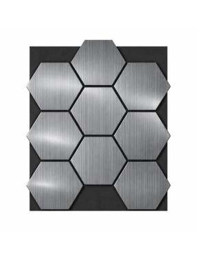 Акустичен панел пчелна пита| Сив дъб| 665/ 815/18мм