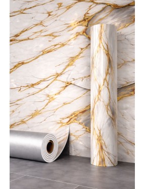 Мраморен 3D самозалепващ ролков тапет 90619D1, 3м*1.2м