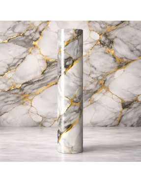 Мраморен 3D самозалепващ ролков панел 90660D1, 3м*1.2м